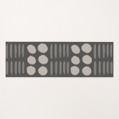 Zeitgenössisches Rauch grau/creme Yogamatte (Vorderseite (Horizontal))