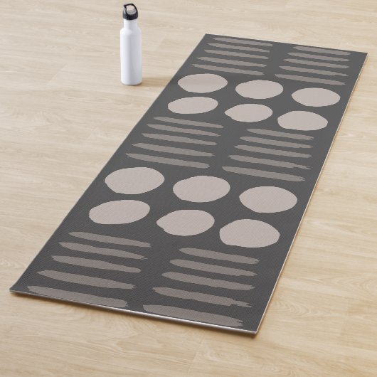 Zeitgenössisches Rauch grau/creme Yogamatte (Beispiel)
