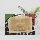 Zeitgenössisches römisches einladung (Stehend Vorderseite)