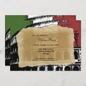 Zeitgenössisches römisches einladung (Vorne/Hinten)