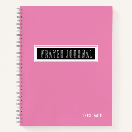 Zeitgenössisches rosa Praetjournal Notizblock (Vorderseite)