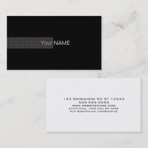 Zeitgenössisches Rosa Visitenkarte