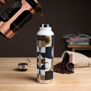 Zeitgenössisches Rustikales Boho-Muster Trinkflasche