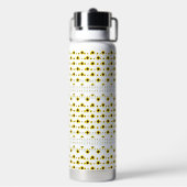 Zeitgenössisches Rustikales Sonnenblumenmuster Trinkflasche (Hinten)