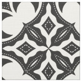 Zeitgenössisches Schwarz-Weiß-Muster Stoff (Nahaufnahme)