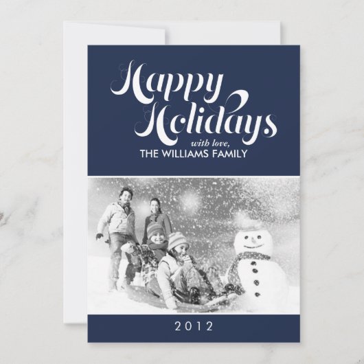 Zeitgenössisches Script-Foto Weihnachten (Vorderseite)