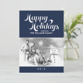 Zeitgenössisches Script-Foto Weihnachten (Stehend Vorderseite)
