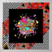 Zeitgenössisches Splotch-Poster Poster (Vorne)