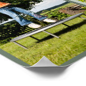 Zeitgenössisches Square-FotoCollage für Großeltern Poster (Ecke)