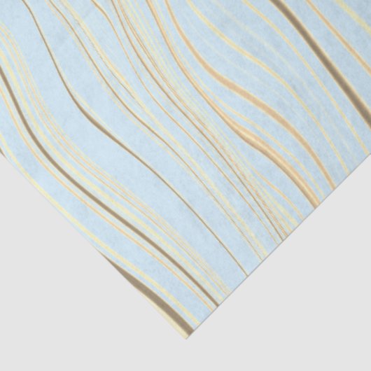 Zeitgenössisches Strandblau mit Linen Decoupage Seidenpapier (Ausschnitt)