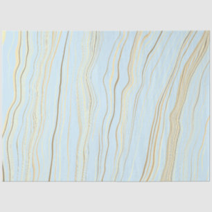 Zeitgenössisches Strandblau mit Linen Decoupage Seidenpapier