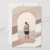 Zeitgenössisches trostloses FOTO DANKE INVITA Einladung (Vorderseite)