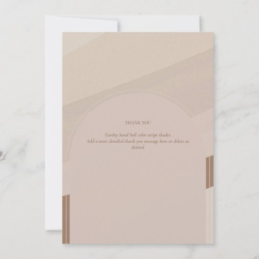 Zeitgenössisches trostloses FOTO DANKE INVITA Einladung (Rückseite)