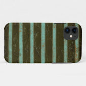 Zeitgenössisches Türkis-Luft-Gitter Case-Mate iPhone Hülle (Rückseite (Horizontal))