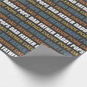 Zeitgenössisches Typografie-Wrapping Paper Geschenkpapier (Ecke)