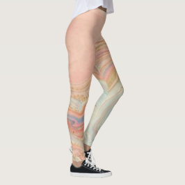Zeitgenössisches und jugendliches Pfirsichmuster Leggings