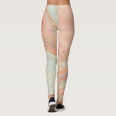 Zeitgenössisches und jugendliches Pfirsichmuster Leggings (Rückseite)