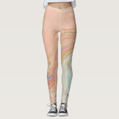 Zeitgenössisches und jugendliches Pfirsichmuster Leggings (Vorderseite)