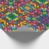 Zeitgenössisches Vierkettenpapier Geschenkpapier (Ecke)