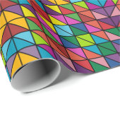 Zeitgenössisches Vierkettenpapier Geschenkpapier (Rolleneckpunkt)