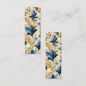 Zeitgenössisches Waldorfmuster Art Lesezeichen Telefonnummerkarte (Vorne/Hinten)