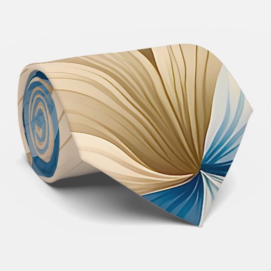 Zeitgenössisches Waldorfmuster Krawatte (Gerollt)
