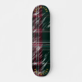 Zeitgenössisches Weihnachts-Kariert-Skateboard-Dec Skateboard (Vorne)