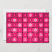 Zeitgenössisches Weihnachtsbaum & Geschenke-Foto Karte (Rückseite)