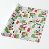 Zeitgenössisches Weihnachtswrapping-Papier aus dem Geschenkpapier (Ungerollt)