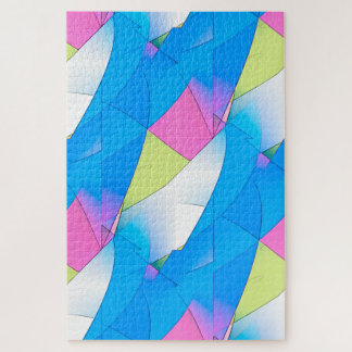Zeitgenössisches Whimsical-Abstraktkunst-Muster Puzzle