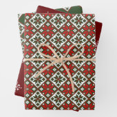 Zeitgenössisches Wrapping Paper mit flachem Set vo Geschenkpapier Set (Beispiel)