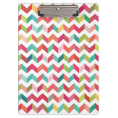 Zeitgenössisches Zickzack Muster-Klippbrett Klemmbrett (Vorderseite)