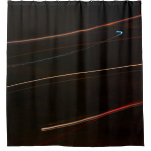 Zeitgesteuerte Fotografie der braunen Linie Duschvorhang