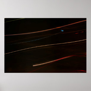 Zeitgesteuerte Fotografie der braunen Linie Poster