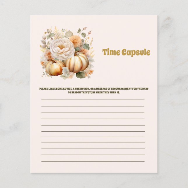 Zeitkapsel Baby Duschgame (Vorderseite)