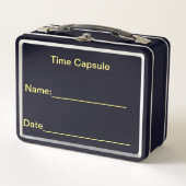 Zeitkapsel Metall Brotdose (Vorderseite)