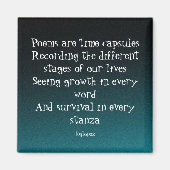 Zeitkapseln Gedichtmagnet Magnet (Vorne)