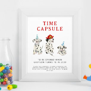 Zeitkapselunterschrift Birthday Party Poster