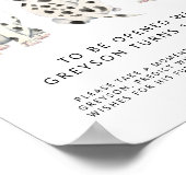 Zeitkapselunterschrift | Birthday Party Poster (Ecke)