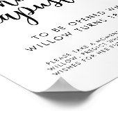 Zeitkapselunterschrift | Birthday Party Sunflower Poster (Ecke)