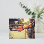 Zeitkarten für die Ausübung menschlicher Flaggen Postkarte (Stehend Vorderseite)