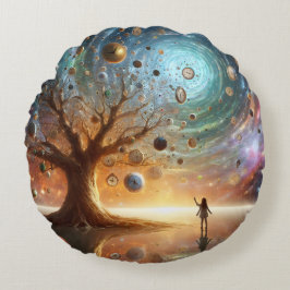 Zeitkeepers' Grove Rundes Kissen