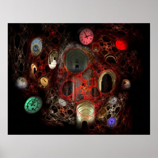 Zeitläufe in Farbe Poster (Vorne)