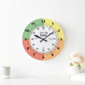 Zeitlehrer und Klassenzimmer Große Wanduhr (Zuhause)