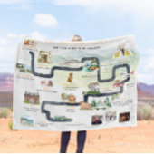 Zeitleiste der Beziehungen | Niedlich Personalisie Fleecedecke