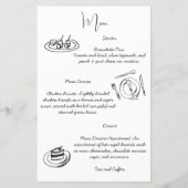 Zeitleiste des Brautparty mit Handzeichnung (Rückseite)