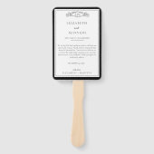 Zeitleiste des Chic Black Botanic Wappen Events Fächer (Vorderseite)