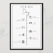 Zeitleiste des Chic Black Botanic Wappen Events Programm (Rückseite)