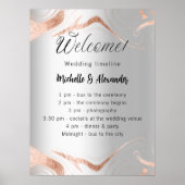 Zeitleiste des Goldmarmorprogramms für die Hochzei Poster (Vorne)