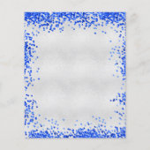 Zeitleiste des Hochzeitsprogramms in Silver Royal (Rückseite)